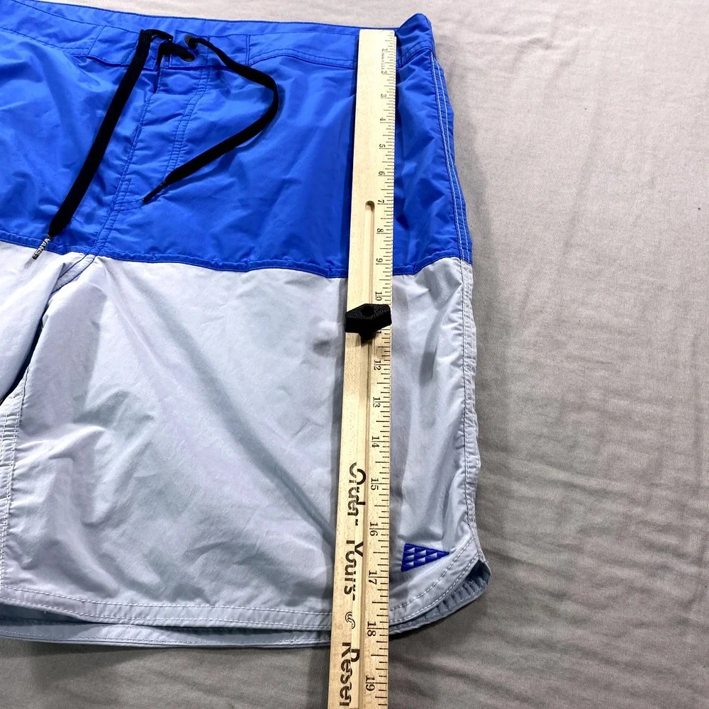 Vans X Pilgrim Shorts Mens 33 Blue Board‎ Shorts Swim Trunks 8